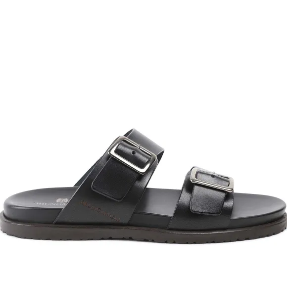 Erasmo Double-Buckle Sandal