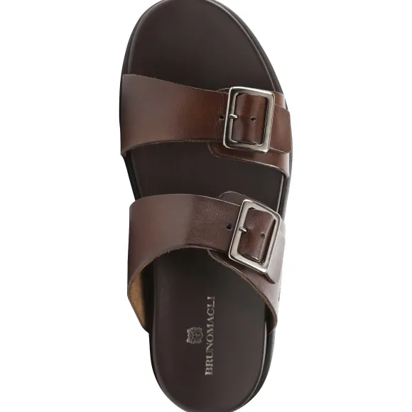 Erasmo Double-Buckle Sandal