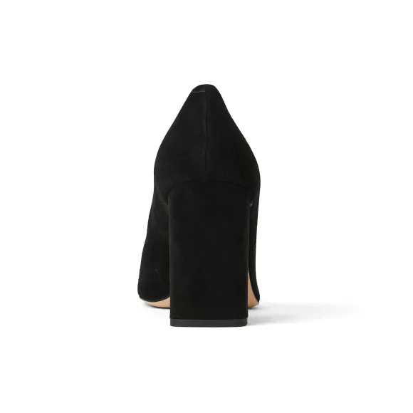 Melania Square Toe Suede Pump