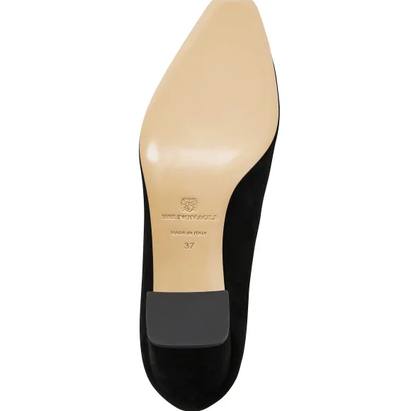 Melania Square Toe Suede Pump