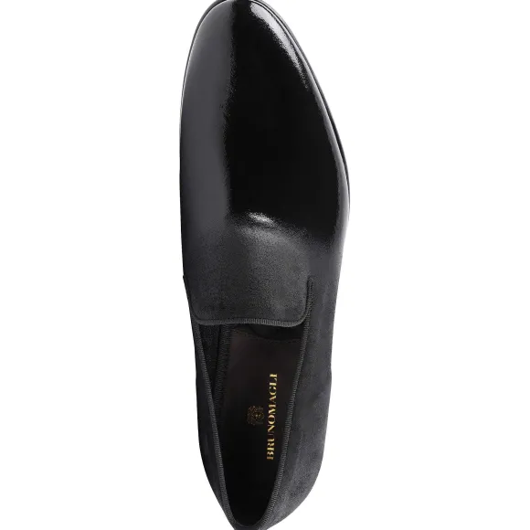 Monet A-Line Patent Suede Smoking Slipper