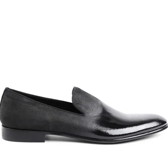 Monet A-Line Patent Suede Smoking Slipper