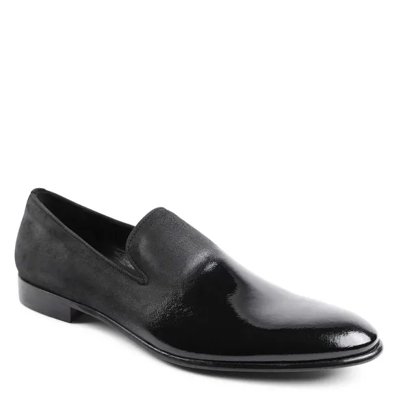 Monet A-Line Patent Suede Smoking Slipper