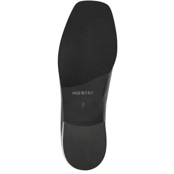 Natalie Square Toe Loafer Leather