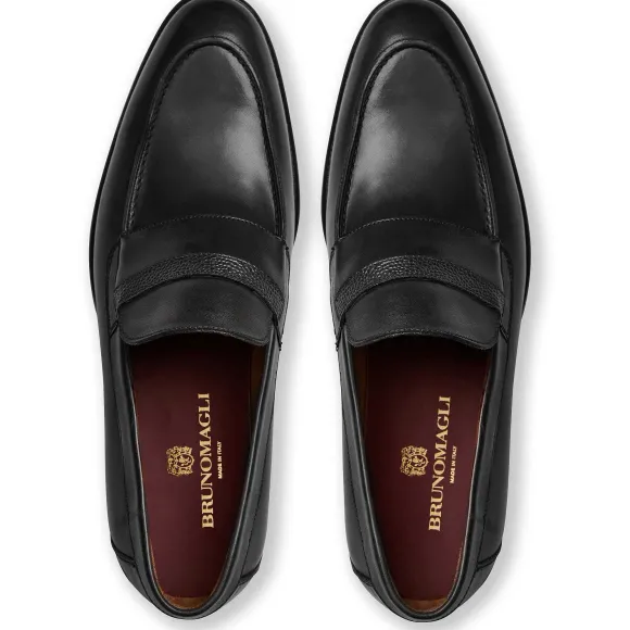 Silvestro Embosssed Bit Loafer Leather