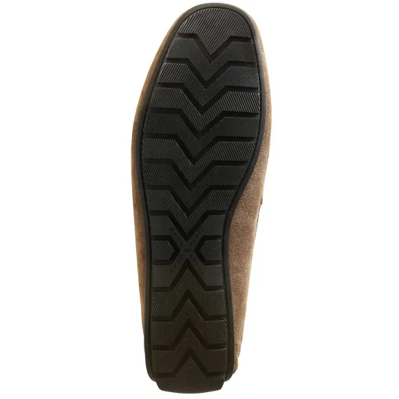 Xane Casual Suede Slip-On Driving Moccasin-Taupe